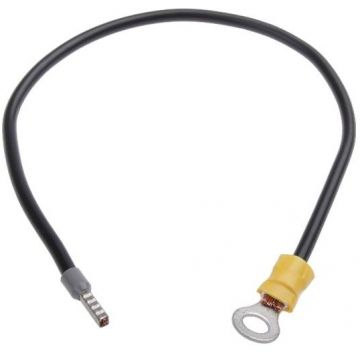 Jumper cablu DC 4 mm2, 30 cm, ochi M8 - manșon