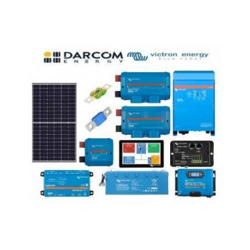 KIT Fotovoltaic Invertor Victron Energy Quattro 48/8000/110-100/100 230V VE.Bus , Hibrid, 20 Panouri TrinaSolar Vertex S 405W