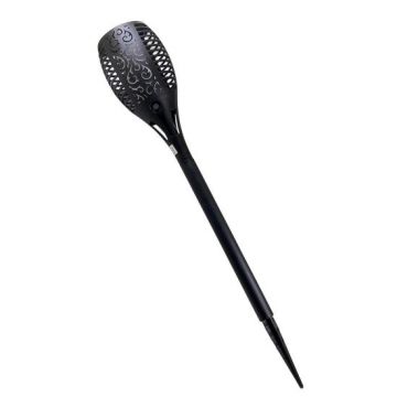 Lampa solara pentru gradina MCT Deco, tip faclie, 12 LED, 10x88 cm