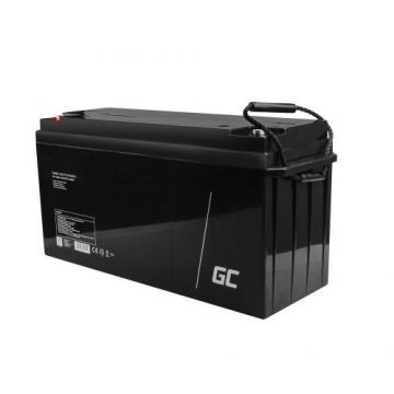 Acumulator stationar Green Cell AGM 12V 150Ah VRLA plum acid, baterie fara mentenanta, pentru fotovoltaice, autorulote, camion