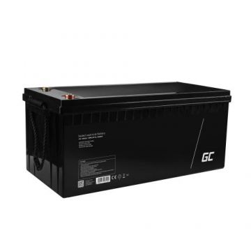 Acumulator stationar Green Cell AGM 12V 200Ah VRLA plum acid, baterie fara mentenanta,  pentru fotovoltaice, autorulote, camion
