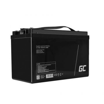 Acumulator stationar Green CellAGM 12V 90Ah VRLA plum acid, baterie fara mentenanta, pentru fotovoltaice, autorulote, camion