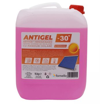 Antigel Solar Concentrat -30° Fornello, pentru panouri solare presurizate, bidon 10 kg