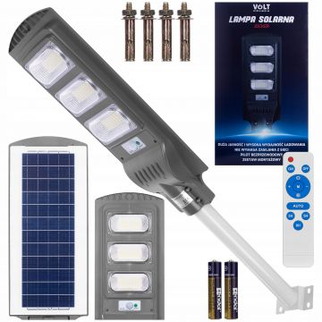Set Lampa Solara Jocker 120W , Panou solar 12W , Acumulator 12000mAh , Telecomanda