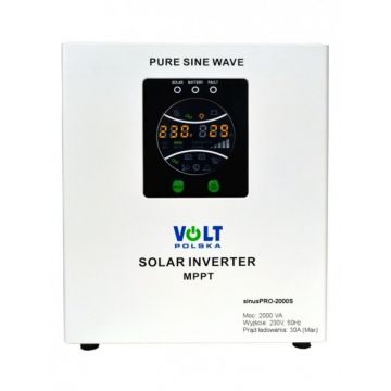 UPS Sursa de Alimentare de urgență SinusPRO 2000 S 24V + mppt 40Aacumulator extern neinclus