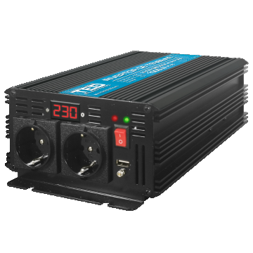 Invertor de la 12V la 230V 2500W undă sinusoidală pură, TED000392