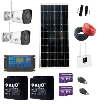 Kit supraveghere Panou solar 170W, camera Wi-Fi IP 2MP, Smart IR 30M, card de 128GB, acumulatori 12V, Router Wireless REBEL 4G, accesorii Kit supraveghere Panou solar 170W, camera Wi-Fi IP 2MP, Smart IR 30M, card de 128GB, acumulatori 12V, Router Wireless REBEL 4G, accesorii