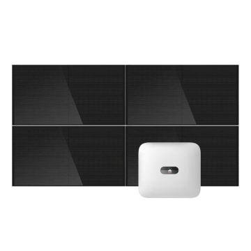 Sistem fotovoltaic 5kW, invertor trifazat On Grid WiFi si 11 panouri Canadian Solar, 144 celule, 455W