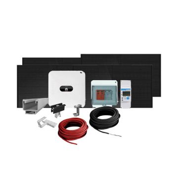 Sistem fotovoltaic complet 3 kW, invertor monofazat Hibrid si 7 panouri Canadian Solar, 144 celule, 455 W, montare pe acoperis din tigla