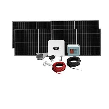 Sistem fotovoltaic complet 4 kW, invertor Trifazat On-Grid si 9 panouri Canadian Solar, 144 celule, 455 W, montare pe acoperis din tigla