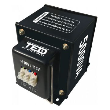 Transformator 230-220V la 110-115V 5000VA/5000W TED002273