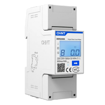 Controler solar cu masurare bidirectionala nJoy Smart Meter DDSU666 monofazat, Ecran LCD, Instalare pe sina tip DIN