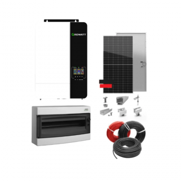 Kit Sistem Fotovoltaic 5 KWp Monofazat Off-Grid Growatt Kit Sistem Fotovoltaic 5 KWp Monofazat Off-Grid Growatt