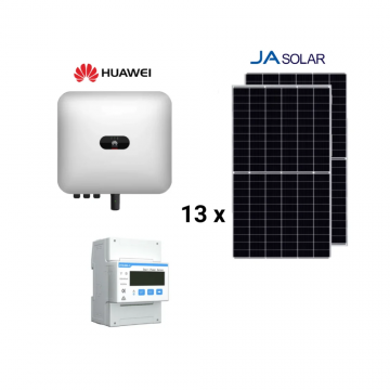 Kit Sistem Fotovoltaic 6 KW Hibrid Trifazat, Invertor Huawei Si 13 Panouri