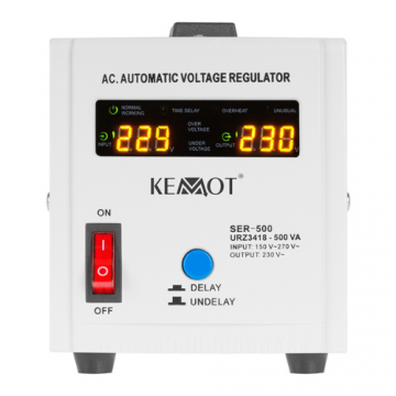 Stabilizator tensiune 500VA Ecran LCD - KEMOT URZ3418