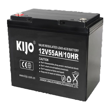 Acumulator Pb-acid AGM Deep Cycle, 12V, 55Ah, conector M6 - KIJO  JM12-55