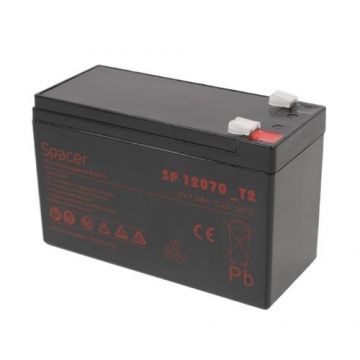 Acumulator UPS Spacer, 7Ah, 12V - SP-BAT-12V7AH