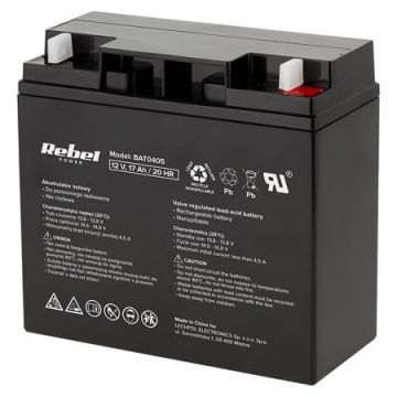 Acumulator 12V 17Ah Gel Plumb VRLA Rebel Power