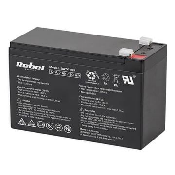 Acumulator 12V 7Ah Gel Plumb VRLA Rebel Power