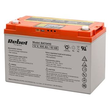 Acumulator Gel Plumb 12V 100Ah Deep Cycle Cu Afisaj