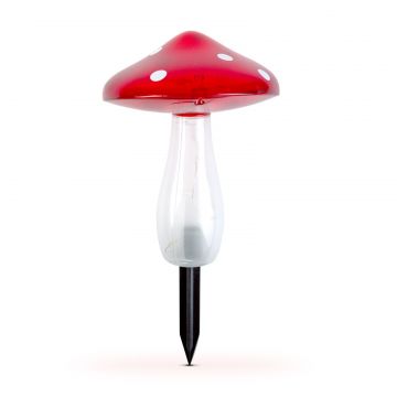 Ciuperca solara - 23,5 cm - 10 LED alb rece