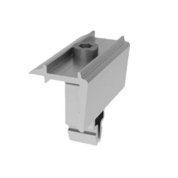 Clema de capat cu clips, pentru prinderea panourilor solare, surub inclus, SAF-CAPAT-CLIPS