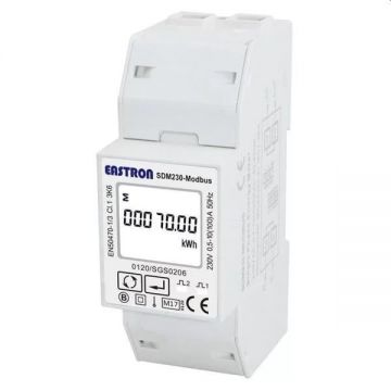 Contor inteligent Growatt, Monofazic, Smart Meter, montaj pe sina DIN, 100A, RS485 SPM-E