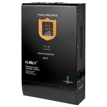 Invertor pentru Sisteme Solare KEMOT PROSOLAR 3500W Offgrid 48V  Mod PV/AC, Protectie Completa, Eficienta Ridicata, 230V Iesire