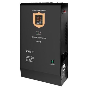 Invertor Si Ups Centrale 5Kw, 48V 230V 7000Va, 1 Mppt, Sinus Pur, Prosolar-7000 Kemot
