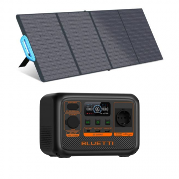 Kit Generator Solar Portabil 230.4Wh 300W, Bluetti AC2P + panou 200W