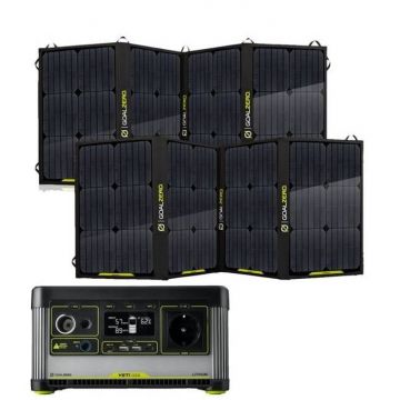 Kit Generator Solar Portabil 300W 505Wh Goal Zero Yeti 500X + panou 100W (2x)