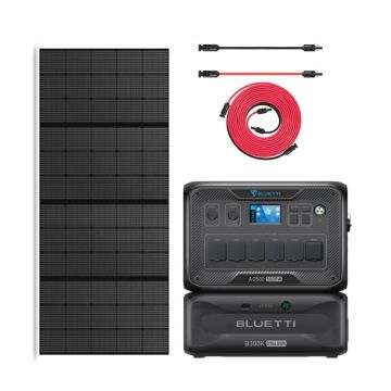 Kit Generator Solar Portabil 5000W 2764Wh, Bluetti AC500+B300K + panou 350W