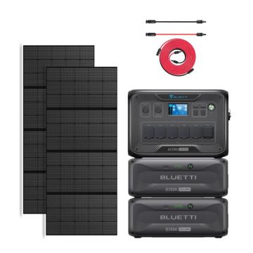 Kit Generator Solar Portabil 5000W 5529.6Wh, Bluetti AC500+B300K + 2X panou 350W
