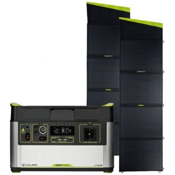 Kit Generator Solar Portabil 983Wh 1500W Goal Zero Yeti 1000X + panou solar 200W (2x)