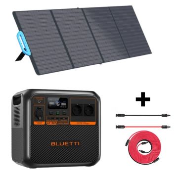 Kit Generator Solar Portabil Bluetti AC180P 1800W 1440Wh LifePO4 cu panou 200W