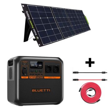 Kit Generator Solar Portabil Bluetti AC180P 1800W 1440Wh LifePO4 cu panou 200W