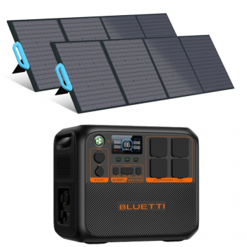 Kit Generator Solar Portabil Bluetti AC200PL 2400W 2304Wh cu 2 x panou 200W
