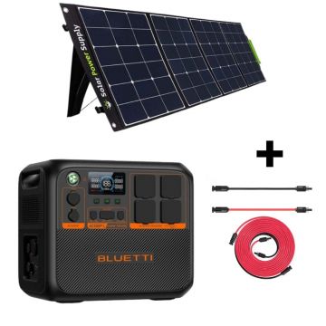 Kit Generator Solar Portabil Bluetti AC200PL 2400W 2304Wh cu panou 400W