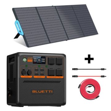 Kit Generator Solar Portabil Bluetti AC240P 2400W 1843Wh LifePO4 cu panou 200W