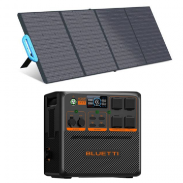 Kit Generator Solar Portabil Bluetti AC240P 2400W 1843Wh LifePO4 cu panou 200W