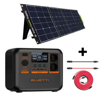 Kit Generator Solar Portabil Bluetti AC70P 1000W 864Wh LifePO4 + panou 200W