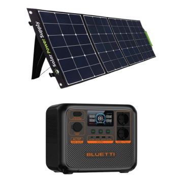 Kit Generator Solar Portabil Bluetti AC70P 1000W 864Wh LifePO4 + panou 200W