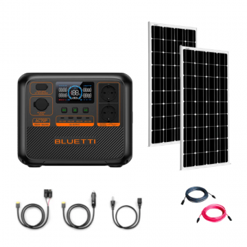 Kit generator solar portabil Bluetti AC70P 1000W 864Wh + panou rigid 2 x 115W