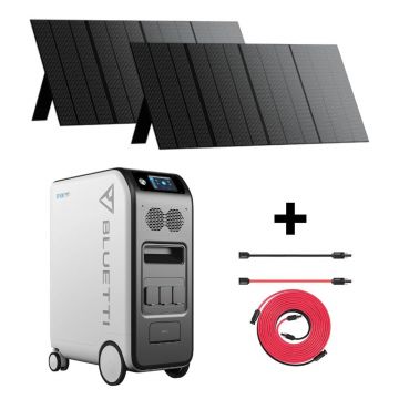 Kit Generator Solar Portabil Bluetti Power Oak 3000W 5100Wh Ep500Pro + 2 Pv350