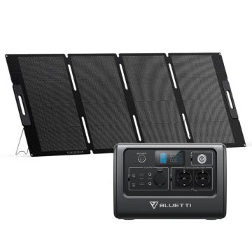 Kit Generator Solar Portabil Bluetti Poweroak 1000W 716Wh Eb70 + Panou 200W