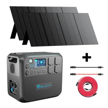 Kit Generator Solar Portabil Bluetti Poweroak 2200W 2048Wh Ac200Max + 2 X PV350