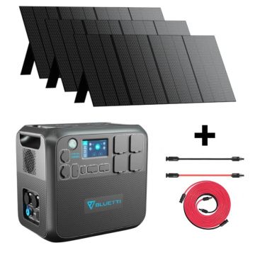 Kit Generator Solar Portabil Bluetti Poweroak 2200W 2048Wh Ac200Max + 3 X PV350