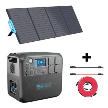 Kit Generator Solar Portabil Bluetti Poweroak 2200W 2048Wh AC200Max + Panou 200W