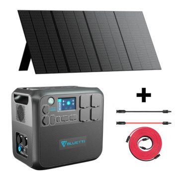Kit Generator Solar Portabil Bluetti Poweroak 2200W 2048Wh Ac200Max + Panou 350W PV350