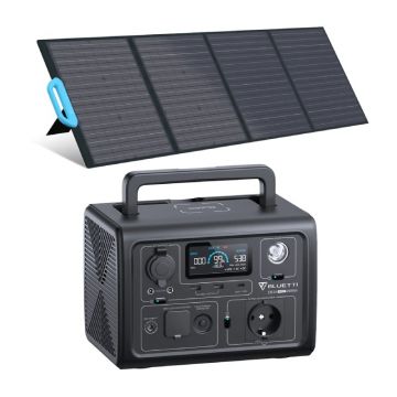 Kit Generator Solar Portabil Bluetti Poweroak 600W 268Wh Eb3A + Panou 120W Pv120